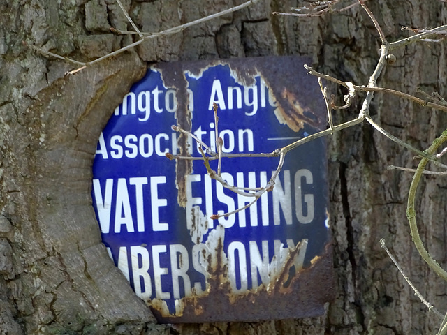 Fishing sign