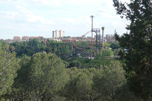 View Over The Amusement Park