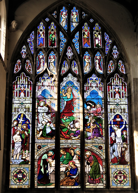 stamford st john church, lincs (9) c19 glass by oliphant 1856