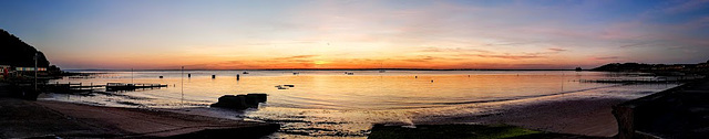 46 - Isle of Wight - Sunset looking out across The Solent
