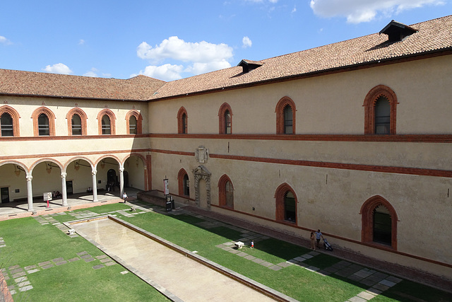 Courtyard At Castello Sforzesco