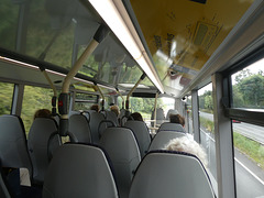 On board Coach Services Limited CS22 BUS on the A11 - 26 Jul 2024 (P1180811)