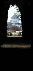 Keyhole View, Rome, to St Peter's Basilica