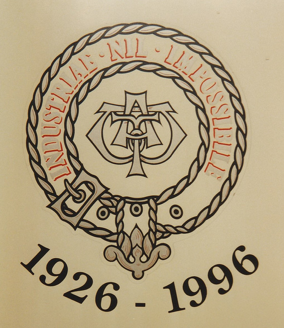 Wallace Arnold garter scroll with added years to mark the 70th anniversary – 4 Apr 1996 (305-33)