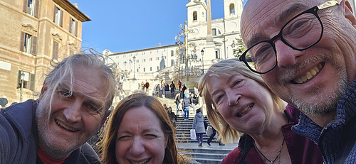 Spanish Steps Selfie with Sue and Sean