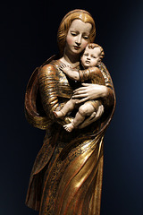 Mère de Dieu , en bois polychrome - 1530 -
