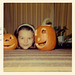 Halloween Heads—Girl with Jack-O'-Lanterns, 1972