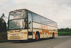 Wallace Arnold K845 HUM at the Travelodge, Barton Mills – Jul 1993 (200-16)