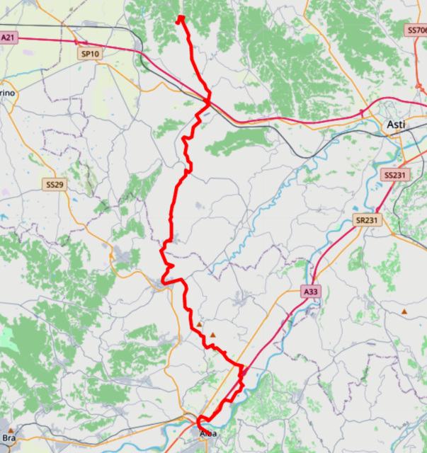 Piemont Tour 2019 / Tagesetappe Alba - Montafia