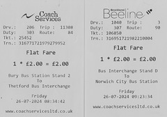 Coach Services bus tickets - 26 Jul 2024