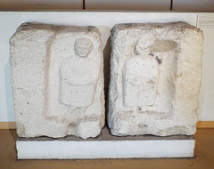 Blocks with Two People in the Lugdunum Gallo-Roman Museum, October 2022