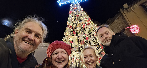 Christmas Tree Selfie with Vee and Phil