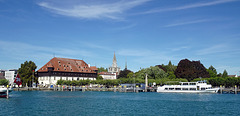 Konstanz mit dem Konzil Gebäude, und dem Konstanzer Münster im Hintergrund