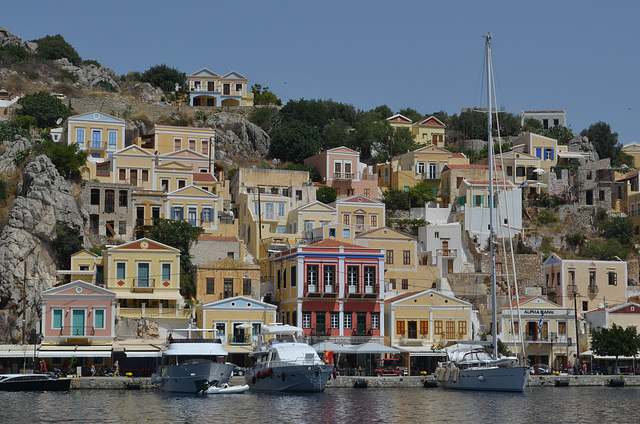 Symi-town on the Island of Symi