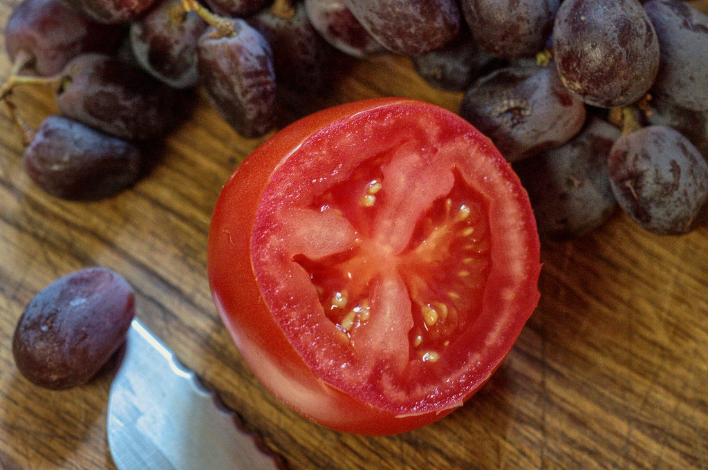Tomato on the Chopping Board