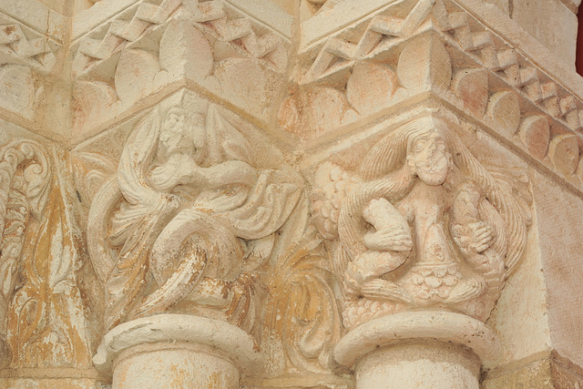 Sculptures de chapiteaux - Eglise de Paulnay