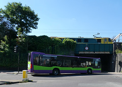Ipswich Buses 153 (BF65 HVT) at Ancaster Road Bridge - 8 Jul 2022 (P1120232)