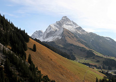 Blick von Warth auf den Schröcken