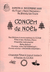 Concert à Blandy-les-Tours le 13 décembre 2008