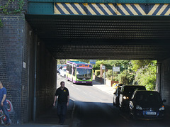 Ipswich Buses 94 (YJ12 GWL) with the Ancaster Road Bridge - 8 Jul 2022 (P1120220)