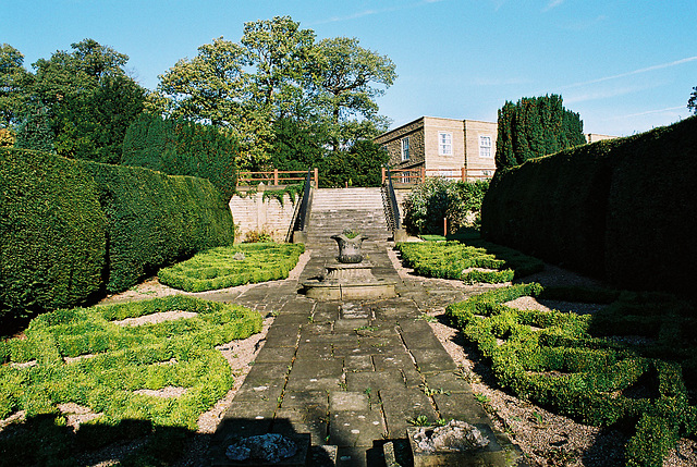 View towards the site of the demolished great conservatory, Ringwood Hall, Brimington, Chesterfield, Derbyshire