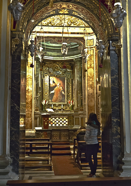 Christian Rome - Prayer and admiration for Sant'Ignazio di Loyola