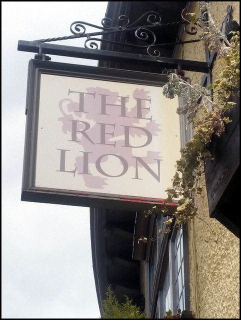 Red Lion pub sign