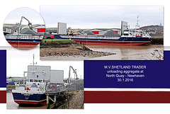 MV Shetland Trader at North Quay, Newhaven - 30.1.2016