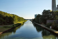 Datteln-Hamm-Kanal vom Sicherheitstor aus (Bergkamen) / 29.06.2019