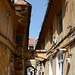 Romania, Narrow Street in Brașov Old Town