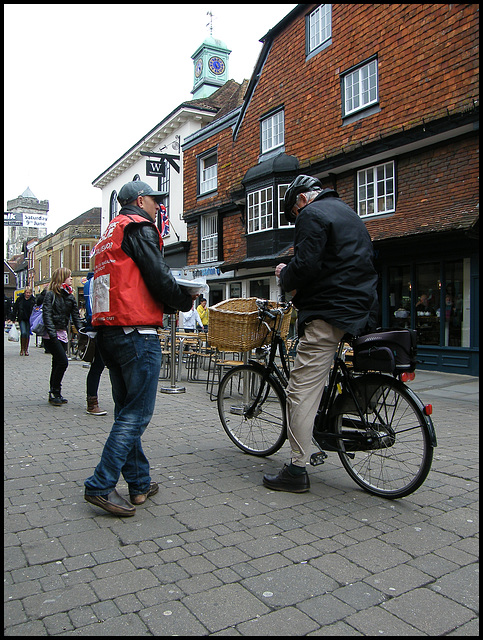 Big Issue seller