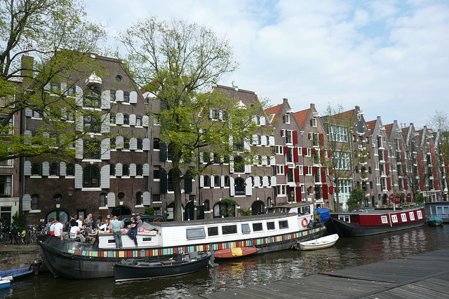 Narrowboats In Amsterdam