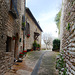 Italy, Assisi, Medieval Narrow Street of Giorgetti