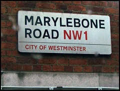 Marylebone Road street sign