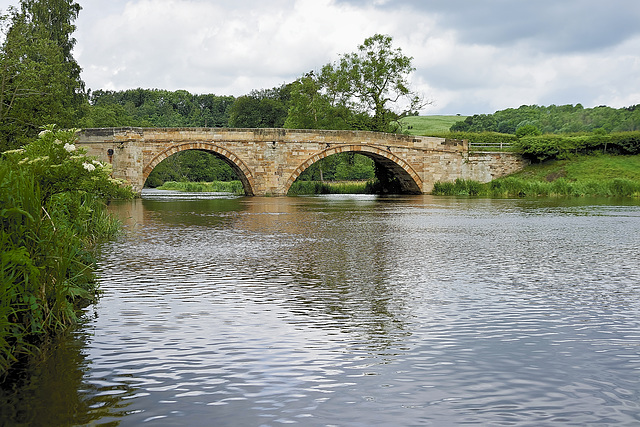 River Derwent and Bridge by Kirkham Priory
