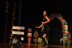 our Grand Daughter performing her dance solo at the fashion show event.  (2