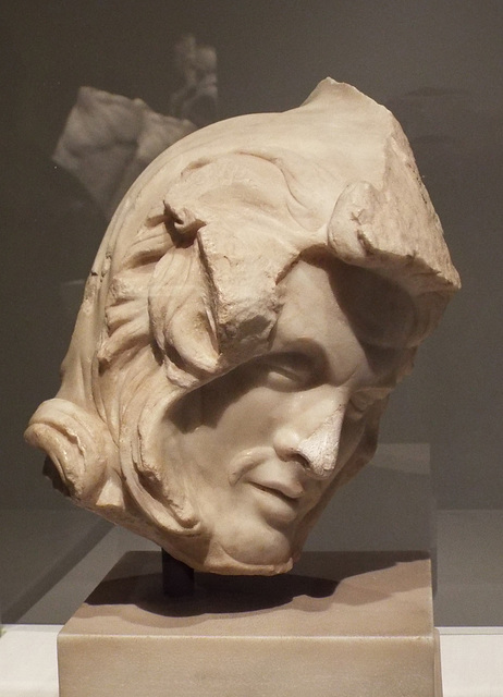 Marble Head of a Dying Persian from the Palatine Hill in the Metropolitan Museum of Art, July 2016