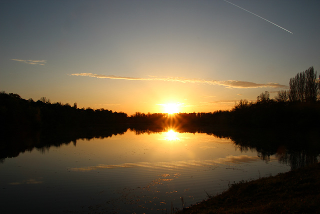 Sonnenuntergang am See