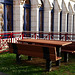 Benches near the  largest Portuguese Bank ~~HBM!