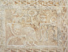 Detail of the Sandstone Stela in the Archaeological Museum of Madrid, October 2022