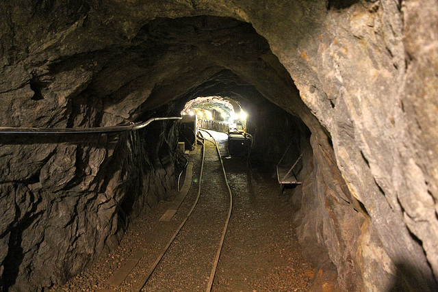 Gleisanlage im heutigen Eingangstollen