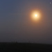 Mond mit Kranz, begleitet von Mars und Jupite (view on black)