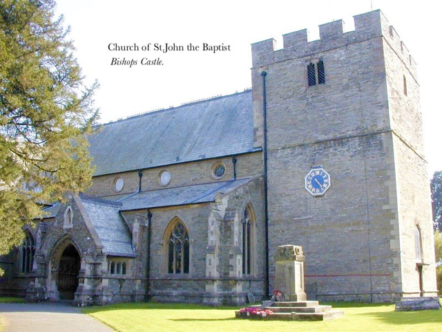 Church of St. John the Baptist, Bishop's Castle (Scan from 2001)