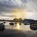 Dumbarton Rock Just After Sunrise