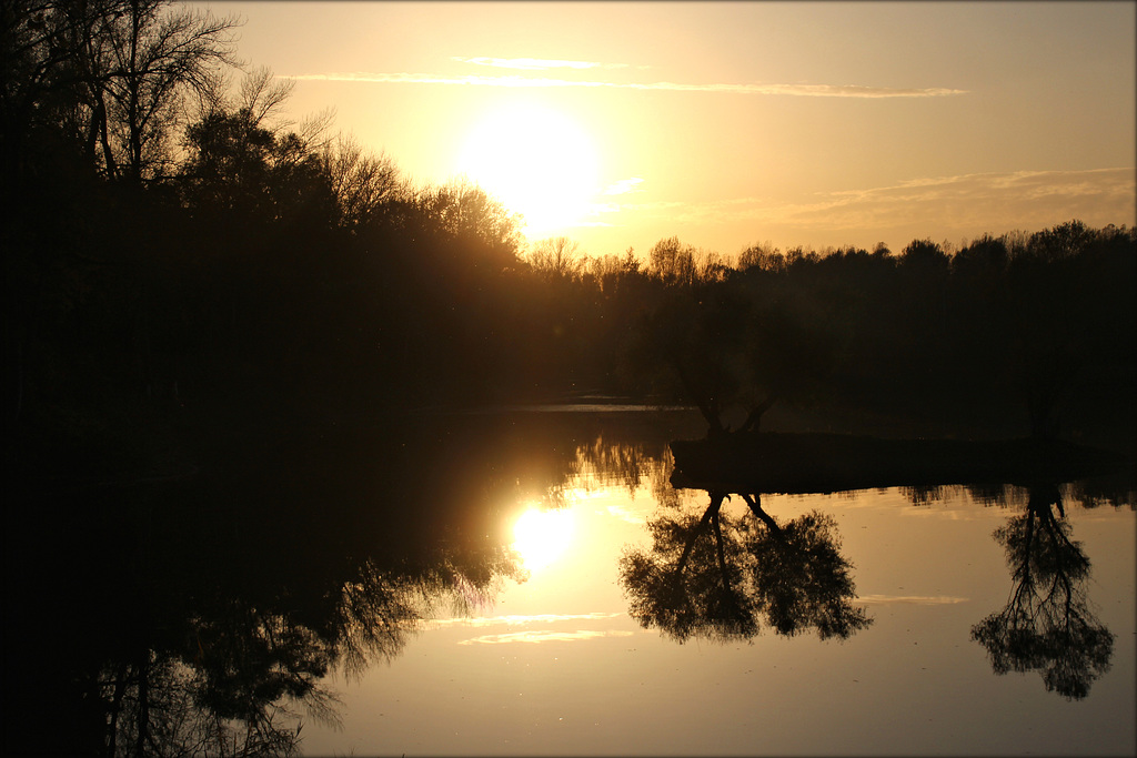 Sonnenuntergang am See