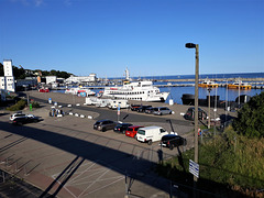 Blick über den Hafen Sassnitz