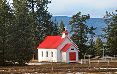 Small Catholic Church at Alexandria, BC - Highway 97.