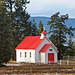 Small Catholic Church at Alexandria, BC - Highway 97.