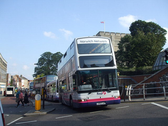 DSCF1553 First Eastern Counties Buses LR02 LXP in Norwich - 11 Sep 2015