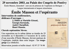 Georges Kersaudy, Pontivy, 2003, Colloque Emile-Masson